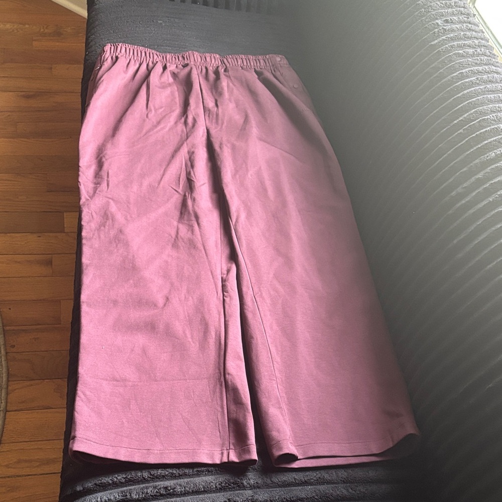 SKIMS x Nike Matte Tricot Side Snaps Pants • NWT • Never Worn • 2X • Currant